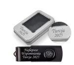 32GB USB m&auml;lupulk, must, graveeringuga