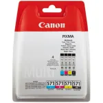 Canon CLI-571 tindikassetid CMYK, 4 tk, Pixma TS8050, TS9050, MG5751, MG6852, TS6052