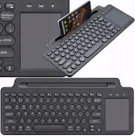Novaza Tech traadita klaviatuur Bluetooth puutetundliku puldiga, 2,4 GHz, &otilde;huke