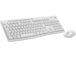 Juhtmevaba klaviatuur koos hiirega LOGITECH MK295 Silent, valge