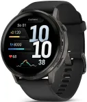 Nutikell Garmin Venu 4 45 mm must silikoonrihmaga