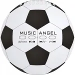 Mobiilne Bluetooth 5.0 k&otilde;lar ZR2, 6W, valge-must, Football Music Angel