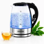 Klaasist veekeetja BERGMANN, 1,8 l, juhtmevaba, 2200 W, LED-valgustusega