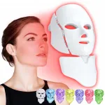 LED mask n&auml;ole, kaelale ja dekolteele, 7 v&auml;rvi, naha pinguldamiseks