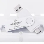 64 GB USB 3.0 m&auml;lupulk USB-C-ga, graveeritud karbiga esimesele armulauale