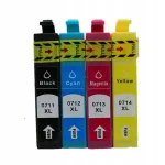 Epson T0711 tindikassetid, 4 tk, sobivad Stylus DX8400, DX8450, DX9000 printeritele