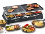 Elektriline raclette grill Severin RG 9645, 1400 W, kiviplaadiga, must