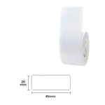 NIIMBOT kleepsu etikett, valge, 20x45 mm, 140 tk, sobib D101