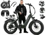 Elektriline jalgratas TTGO F6, 250W, 18Ah, 25 km/h, 140 km l&auml;bis&otilde;it, 20" rattad, EL