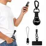 Pikendatav metallist telefoni ja v&otilde;tmehoidja vargakaitsega, 360&deg;