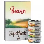 Purizon Superfoods m&auml;rg kassitoit, eri maitsetega komplekt, 6 x 70 g