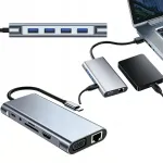 Adapter 11 &uuml;hendusega &ndash; USB-C jaotur, HDMI 4K, USB 3.0, PD