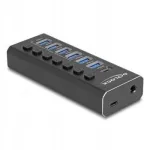 USB jagaja Delock, 10 Gb/s, 4 kiire laadimise pesaga