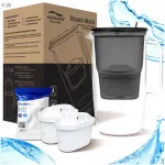 ETIUDA BLACK borosilikaatklaasist veefiltri kann kahe Pure+ kassettiga