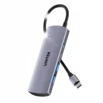 USB-C jagaja Unitek uHub Q4, 2x USB-A, 2x USB-C, 10 Gb/s, 30 cm, hall