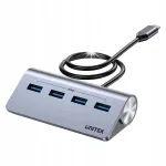 Adapter Unitek USB-C 4 USB-A pordiga, 5Gbps