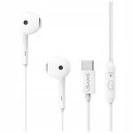 Juhtmega USAMS USB-C k&otilde;rvaklapid puldiga, 1,2 m