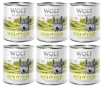Wolf of Wilderness Green Fields koeratoit lambalihaga, 6 x 800 g