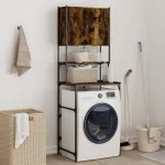 vidaXL pesumasina kapp suitsutooni tammes, 68x48,5x194 cm