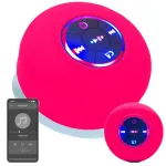 Kaasaskantav veekindel Bluetooth-k&otilde;lar iminapaga, roosa, Verk 06334