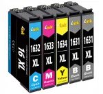 Epson T1631 XL tindikassetid, 5 tk, sobivad WF2630, WF2660, WF2750, WF2760 printeritele