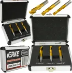 VERKE V86478 puuride ja freeside komplekt keevitus&otilde;mbluste puhastuseks, 6,5 mm, 8 mm, 10 mm