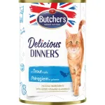 Butcher's Delicious Dinners m&auml;rg kassitoit forelliga želees, 400g