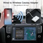 Juhtmevaba CarPlay adapter, valge