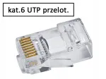 RJ45 pistikud CAT.6 UTP, AWG24-26, 8P8C, 10 tk