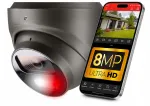J&auml;relevalve IP-kaamera 8 MP 4K PoE, 2.8 mm, heli, IP67, hall