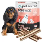 Pehmed lambaliha ribad koertele Pet Secret, 500 g