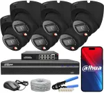 Dahua 6Mpx IPC-HDW1639T-A-IL-0280B-S6 must PoE 6 tk videovalvekaamera