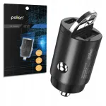 Autolaadija POLION USB-A ja USB-C, 35W, QC3.0, PD, 3A