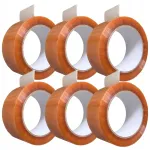 L&auml;bipaistev kummist kleeplint, 48 mm x 50 m, 6 tk