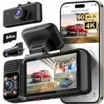 Auto kaamera REDTIGER 4K 3-kanal GPS WiFi 64GB IR &ouml;&ouml;režiim