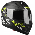 Kiiver LAZER RAFALE ONI DARK, must-fluorestseeruv, 2XL suurus