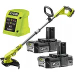 Juhtmevaba rohul&otilde;ikur RYOBI 18V, 2x2Ah akud ja laadija