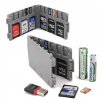 SD x6, microSD x12 hall m&auml;lukaartide hoiukarp