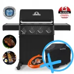 Broil King Crown 410 SHADOW gaasigrill, 4 p&otilde;letit