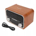 Retro Bluetooth raadio, kellaga, QM