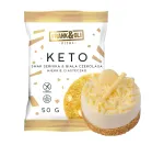 Keto k&uuml;psis FRANK&OLI toorjuustu- ja valge &scaron;okolaadi maitsega, ilma suhkruta, 50 g