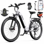 Elektrijalgratas Onesport OT05, 250W, 18,2Ah, 27,5", valge, 25 km/h