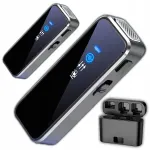 Juhtmevaba mikrofonide komplekt powerbankiga, sobib iPhone 5&ndash;14-le