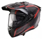 CABERG DUAL TANAMI CARBON GRAVITY mootorratturi kiiver, punane/hall, XL