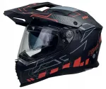 Krossi enduro kiiver NAXA, must/oranž, XL suurus, matt, Pinlockiga