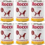 Rocco Diet Gastro Intestinal koeratoit kanaliha ja pastinaagiga, 6 x 400 g
