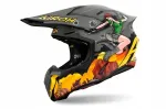 Motokrossi kiiver AIROH TWIST 3 Adventure mattmusta v&auml;rvi, suurus XS