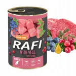 Koerakonservid kutsikatele Dolina Noteci RAFI JUNIOR vasikaliha, 400 g