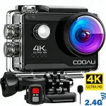 4K 60FPS 20MP veekindel seikluskaamera, 40 m, 2.0" LCD