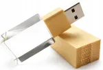 USB m&auml;lupulk 8GB 3.0 LED puidust-klaasist graveeringuga kingitus